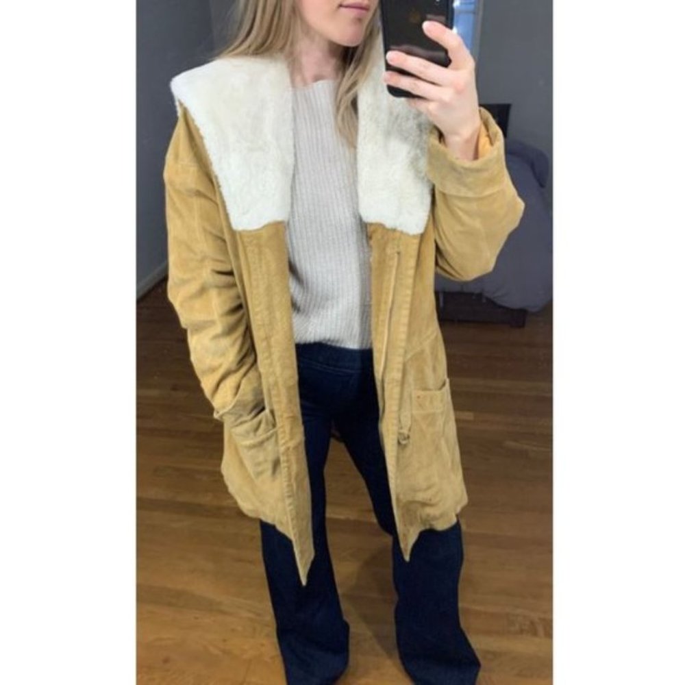 *Vintage* Adventure Bound-Wilsons Suede/Fur Coat